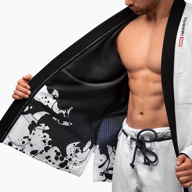 GI nach Brasilien jiu-jitsu Hayabusa Marvel Venom white 4