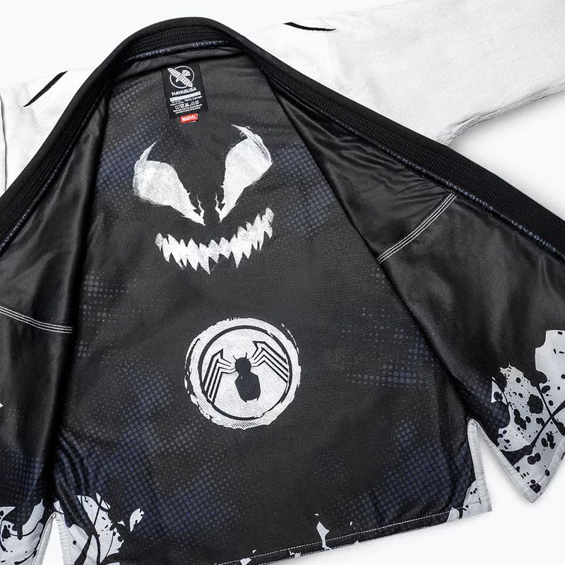 GI nach Brasilien jiu-jitsu Hayabusa Marvel Venom white 5