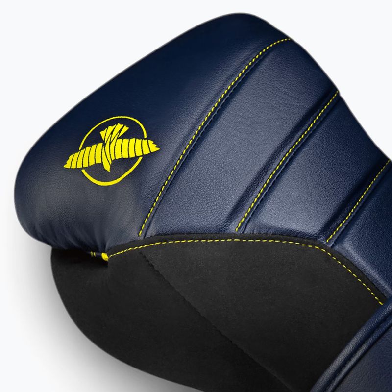 Hayabusa T3 navy/gelbe Boxhandschuhe 5