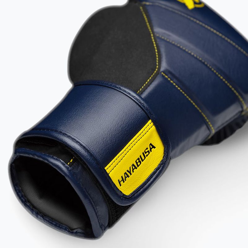 Hayabusa T3 navy/gelbe Boxhandschuhe 6