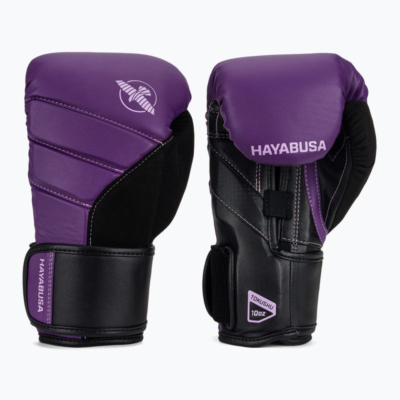 Hayabusa T3 lila/schwarze Boxhandschuhe