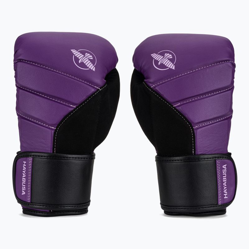 Hayabusa T3 lila/schwarze Boxhandschuhe 2