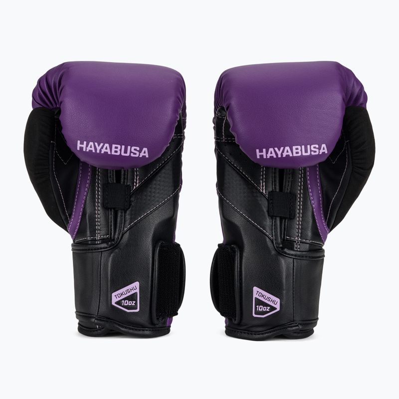 Hayabusa T3 lila/schwarze Boxhandschuhe 3