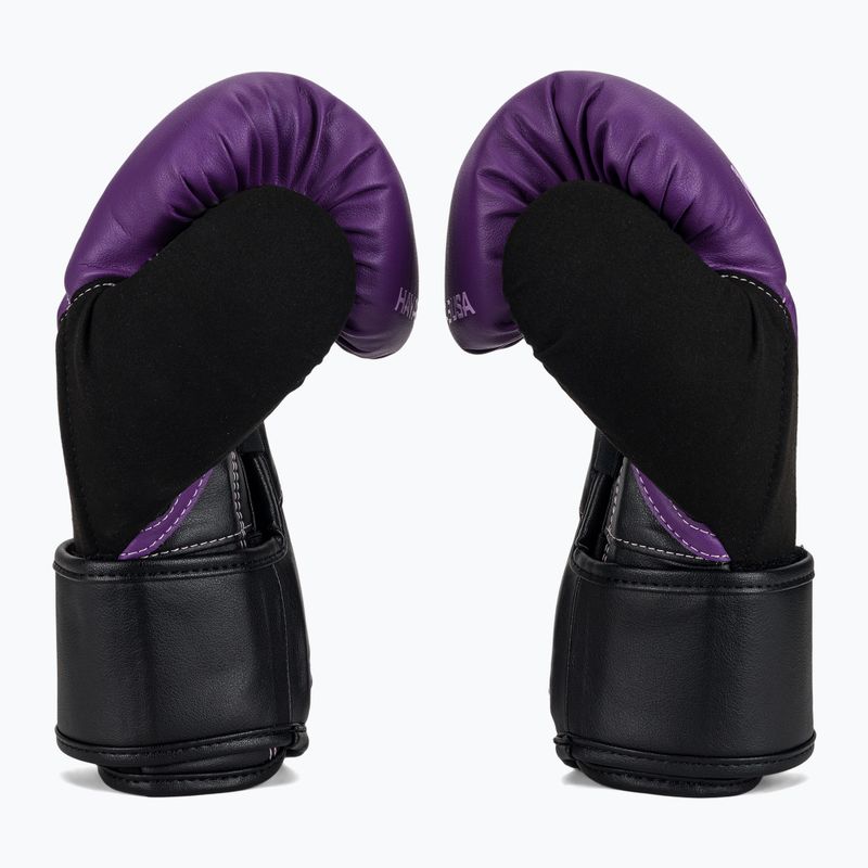 Hayabusa T3 lila/schwarze Boxhandschuhe 4
