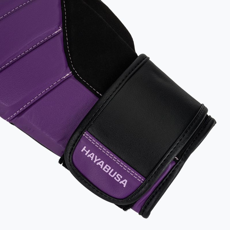 Hayabusa T3 lila/schwarze Boxhandschuhe 6