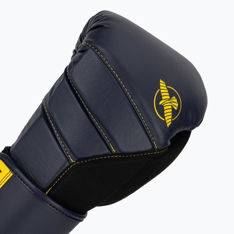 Hayabusa T3 navy/gelbe Boxhandschuhe 5