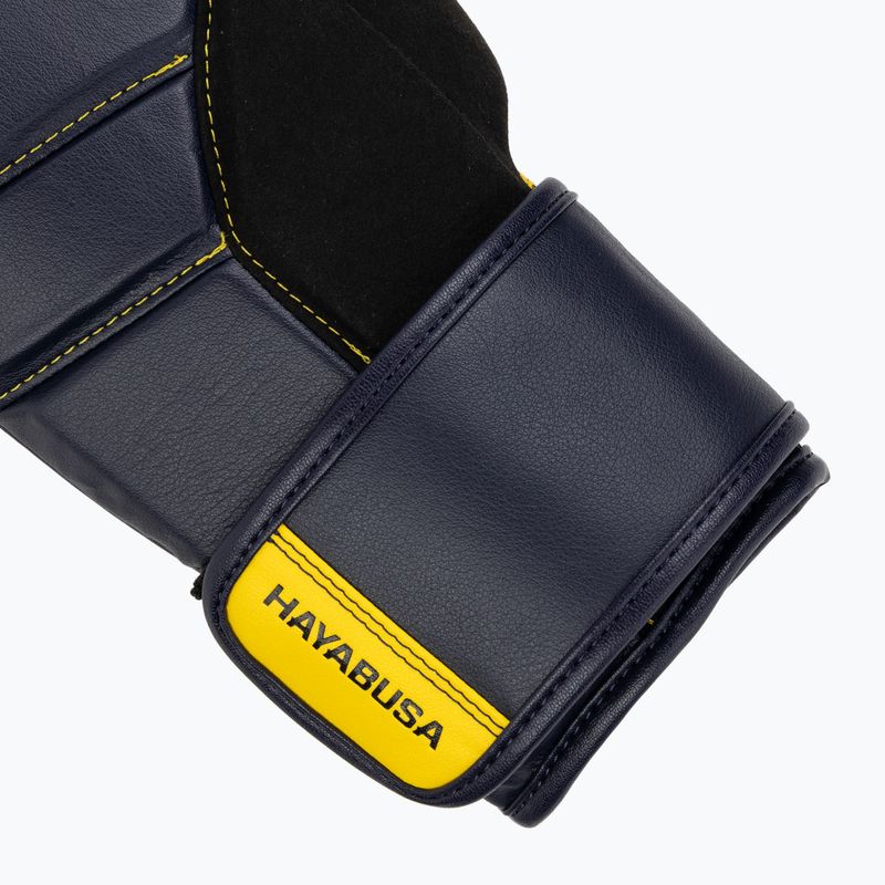 Hayabusa T3 navy/gelbe Boxhandschuhe 6