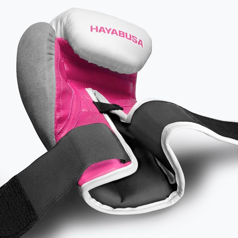 Hayabusa T3 Boxhandschuhe weiß und rosa T314G 9
