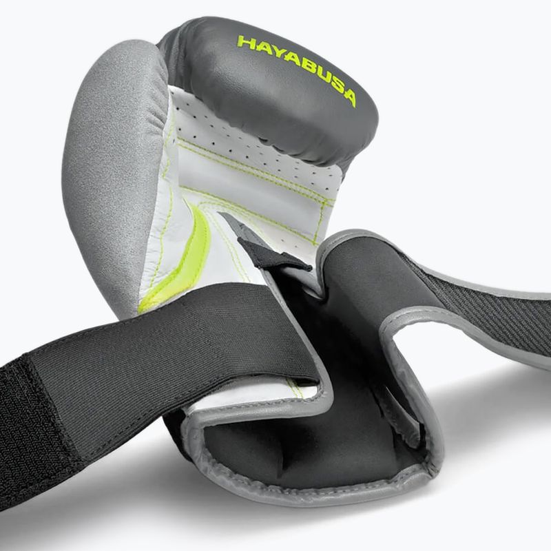 Hayabusa T3 grau-gelbe Boxhandschuhe T314G 9