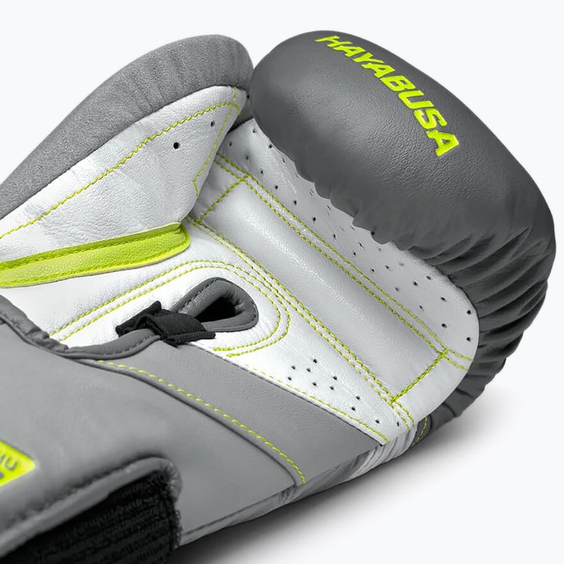 Hayabusa T3 grau-gelbe Boxhandschuhe T314G 10