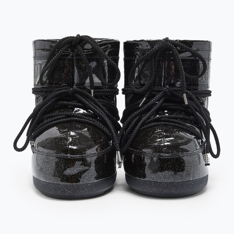 Women's Moon Boot Icon Low Glitter schwarz Schneestiefel 7
