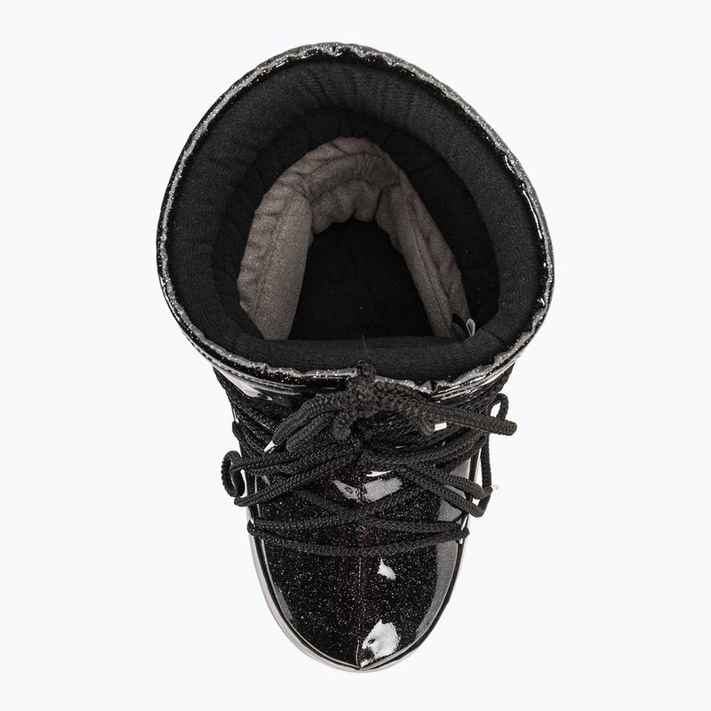 Women's Moon Boot Icon Low Glitter schwarz Schneestiefel 6
