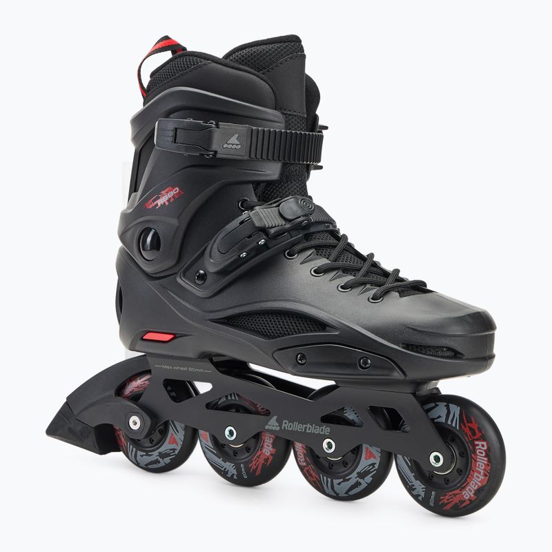 Herren Rollerblade RB 80 schwarz/rot Rollschuhe