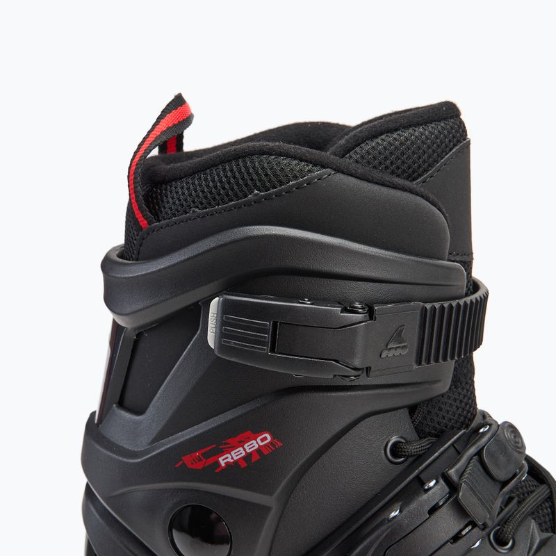 Herren Rollerblade RB 80 schwarz/rot Rollschuhe 5