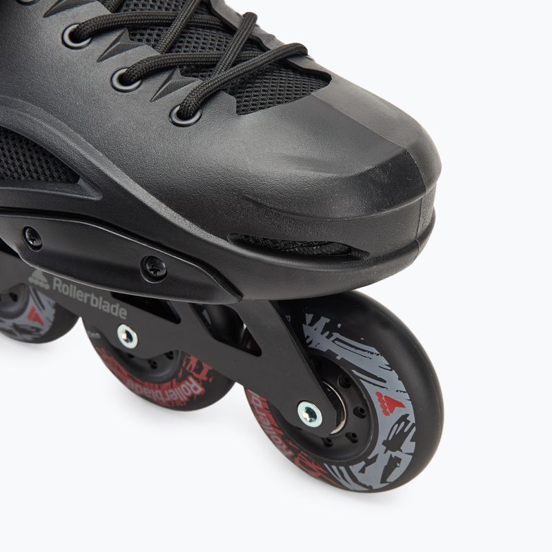 Herren Rollerblade RB 80 schwarz/rot Rollschuhe 6