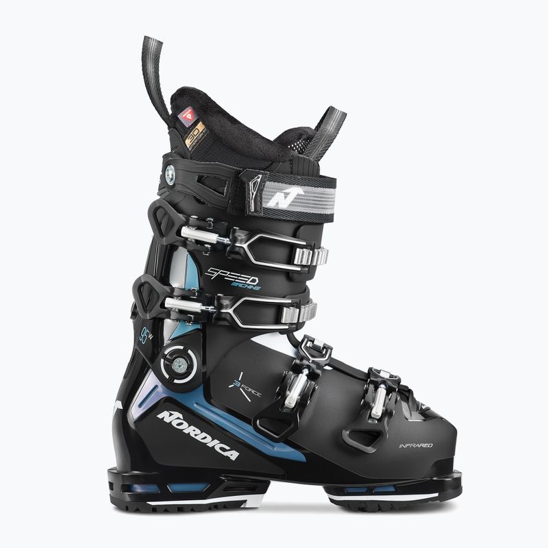 Damenskischuhe Nordica Speedmachine 3 95 W GW schwarz/hellblau/weiß 6