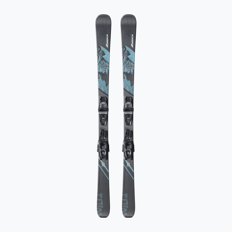 Damen-Alpin-Ski Nordica Wild Belle 78 + Bindungen TP2COMP10 FDT black/water