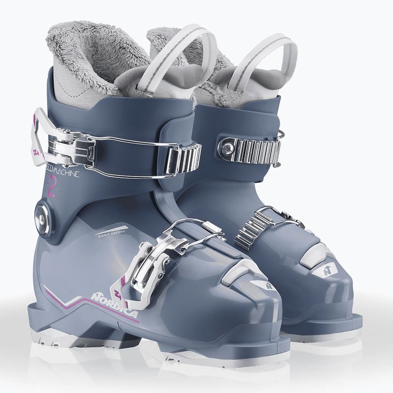 Kinder-Skischuhe Nordica Speedmachine J 2 blue/light blue/fucsia 7