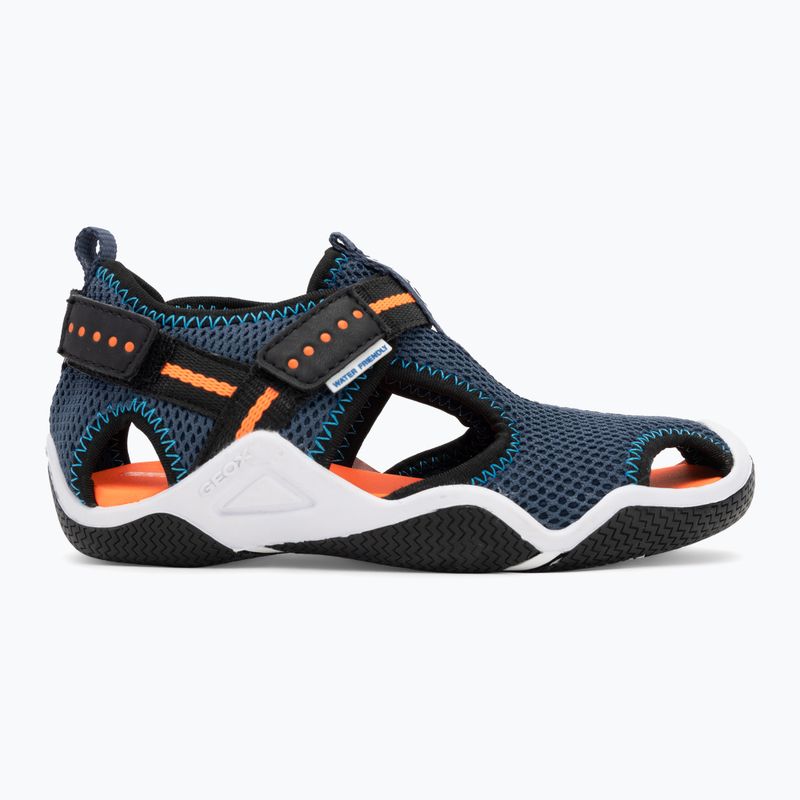 Sandalen Kinder Geox Wader navy/fluo orange 2