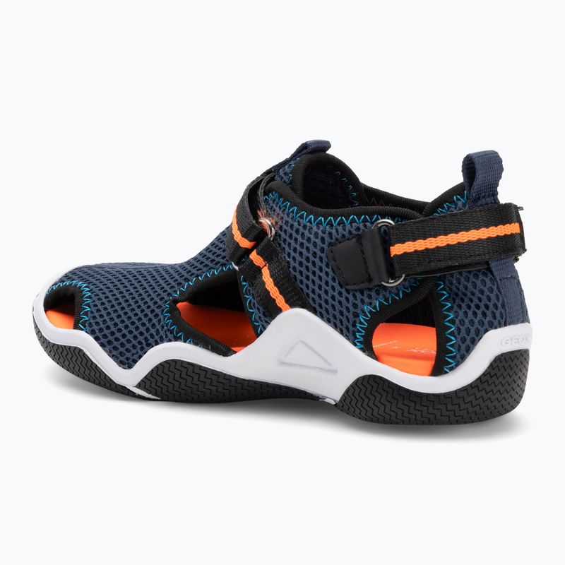 Sandalen Kinder Geox Wader navy/fluo orange 3