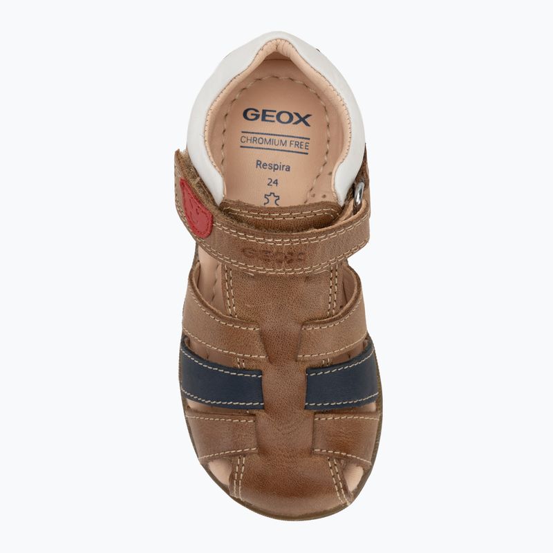 Sandalen Kinder Geox Macchia caramel 5