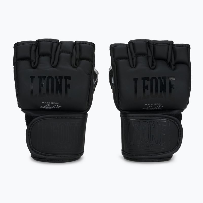 Leone 1947 Black Edition MMA Grappling Handschuhe schwarz GP105