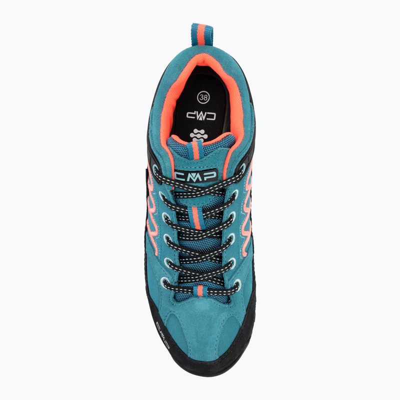 Damen-Trekkingstiefel CMP Moon Low Wp teal/rot fluo 5