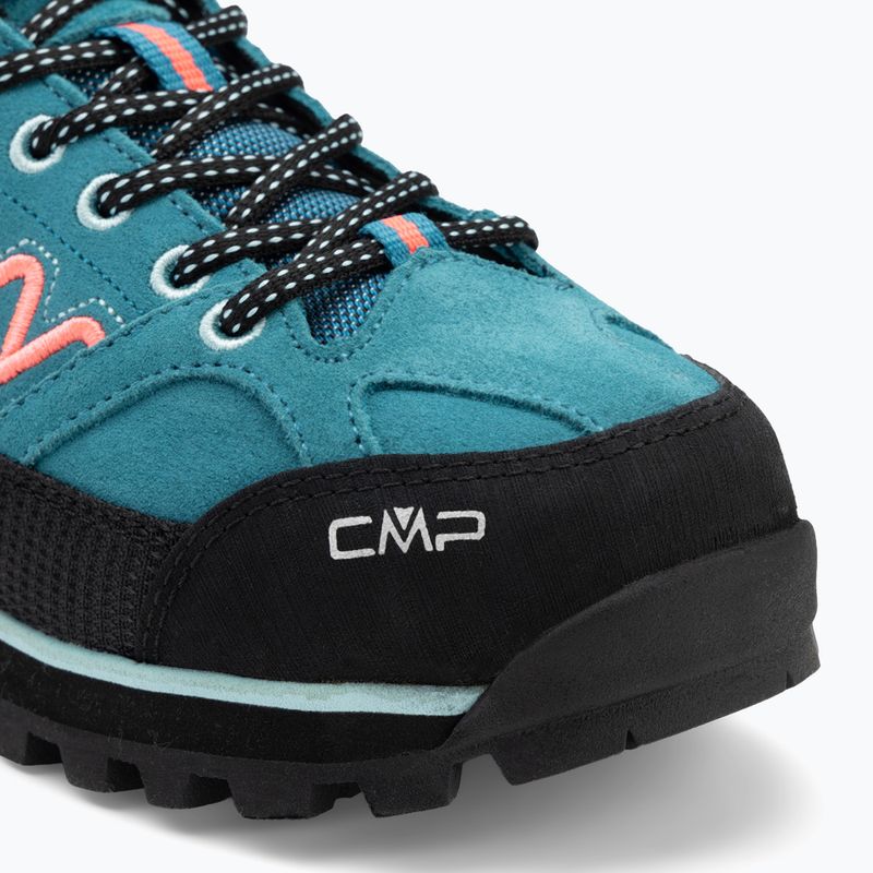 Damen-Trekkingstiefel CMP Moon Low Wp teal/rot fluo 7
