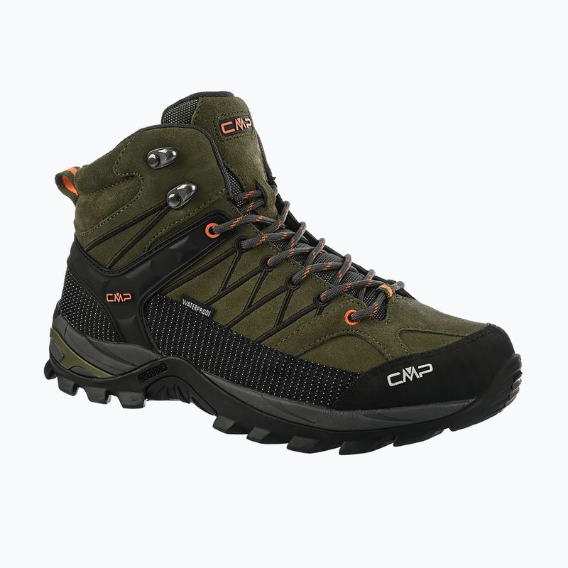 Herren-Trekking-Schuhe CMP Rigel Mid Wp olive/flame