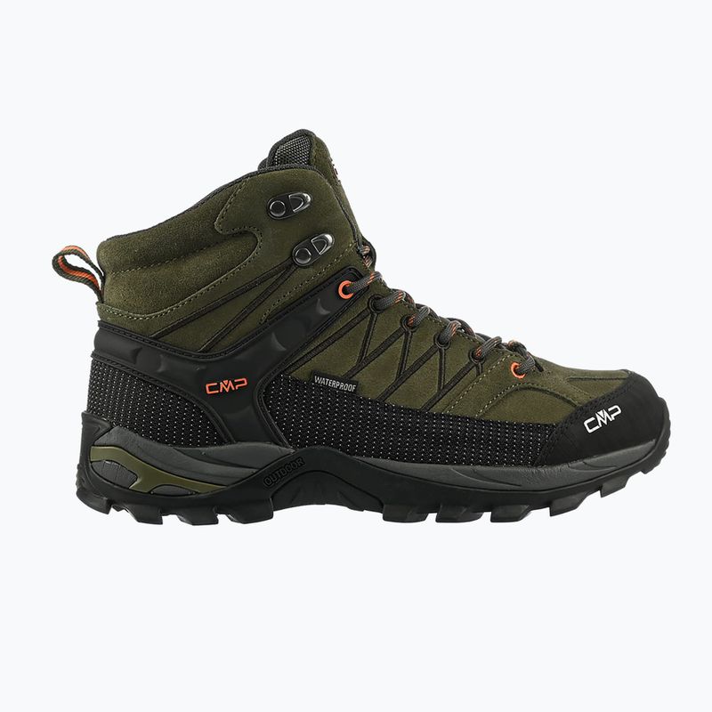 Herren-Trekking-Schuhe CMP Rigel Mid Wp olive/flame 2