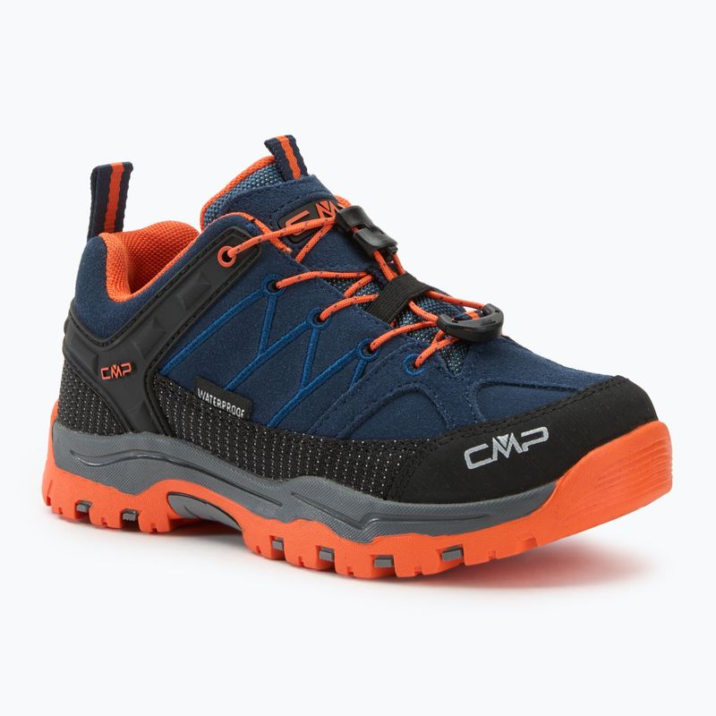 CMP Kinder-Trekking-Stiefel Rigel Low Wp b.blue / arancio