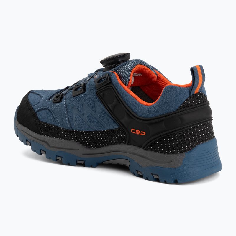Kinder-Trekkingschuhe CMP Kiruna Low FitGo Waterproof bluestone/arancio 3