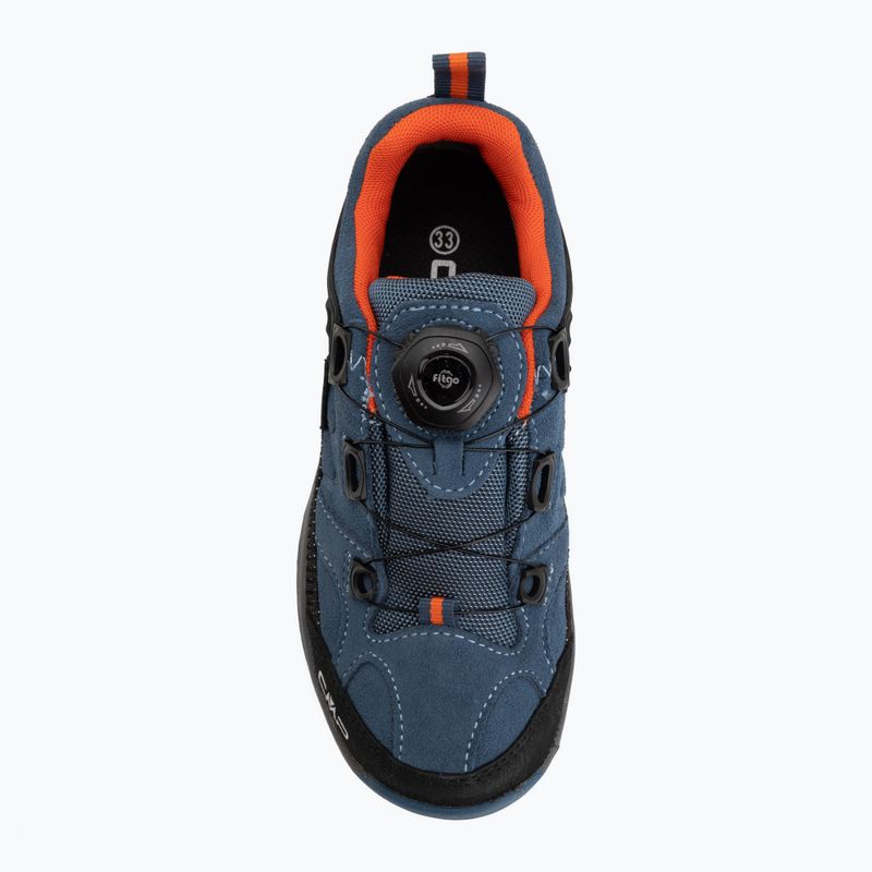 Kinder-Trekkingschuhe CMP Kiruna Low FitGo Waterproof bluestone/arancio 5