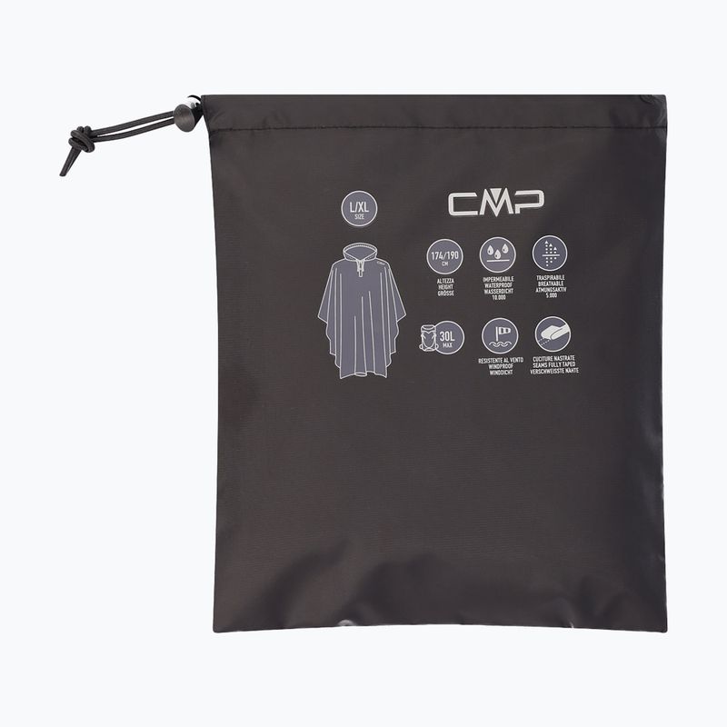 Regenponcho CMP 35X7847 Fix Hood nero 4