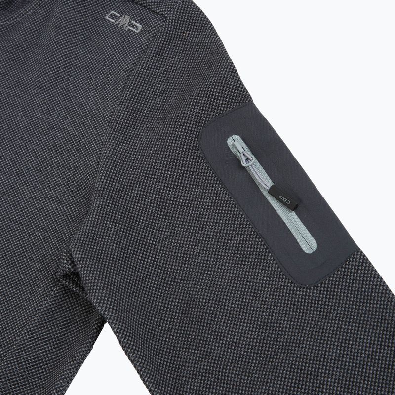 Damen-Trekkingpullover CMP 34H6376 Fix Hood black/cement 3