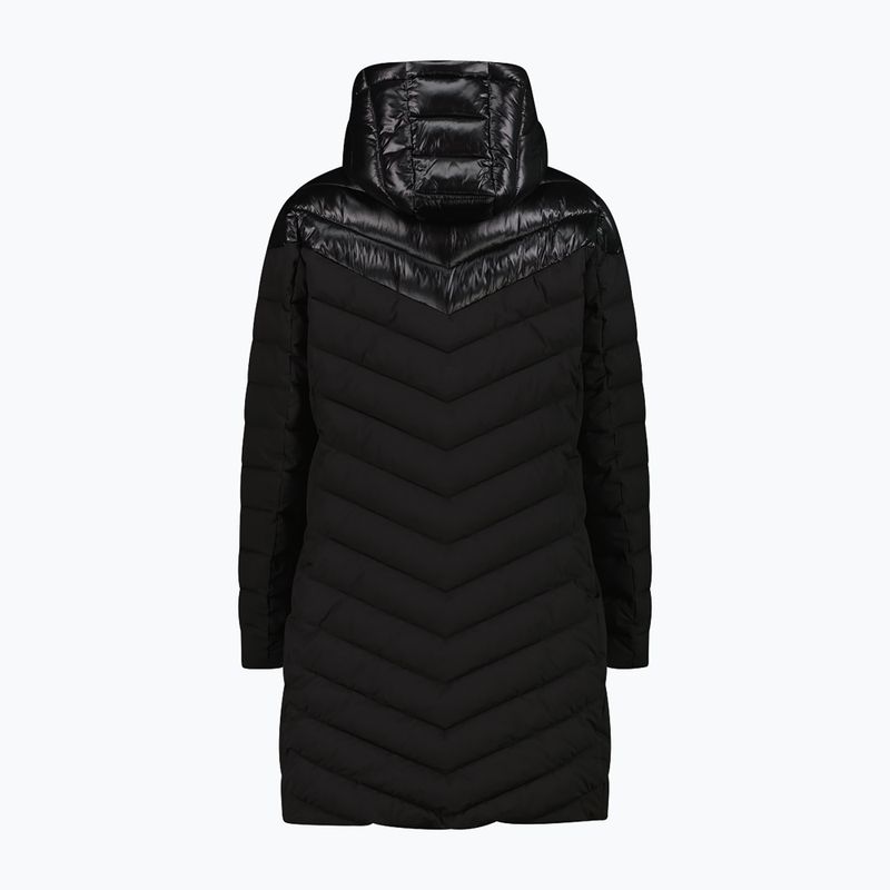 Gefütterte Jacke Damen CMP 35K3566 Snaps Hood Parka nero 2