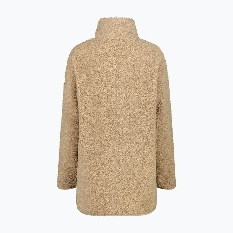 Jacke Damen CMP 35P3846 Long Teddy Highloft cookie 2