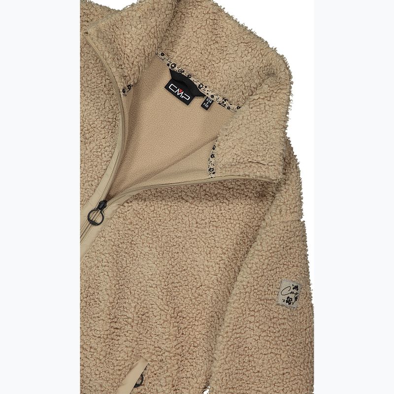 Damenmantel CMP 35P3846 Long Teddy Highloft cookie 5