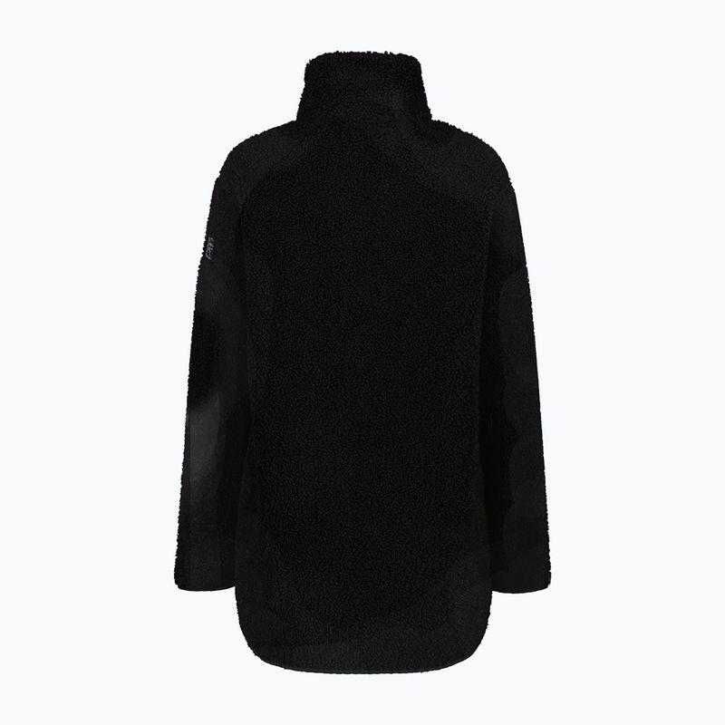 Damenmantel CMP 35P3846 Long Teddy Highloft nero 2