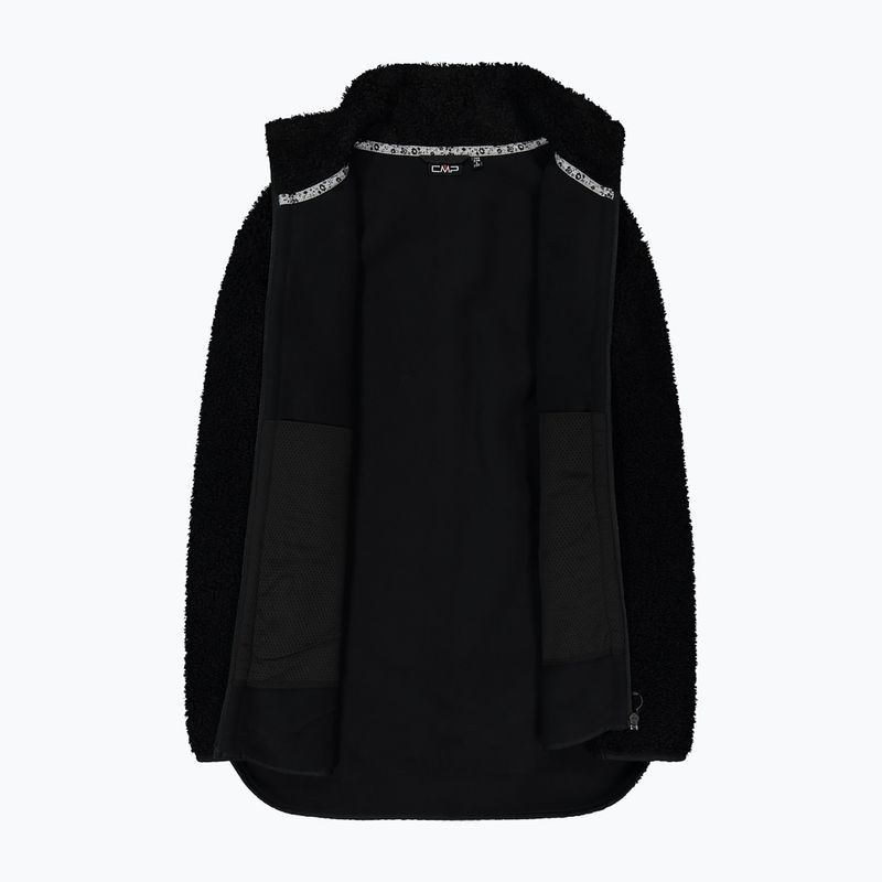 Damenmantel CMP 35P3846 Long Teddy Highloft nero 4