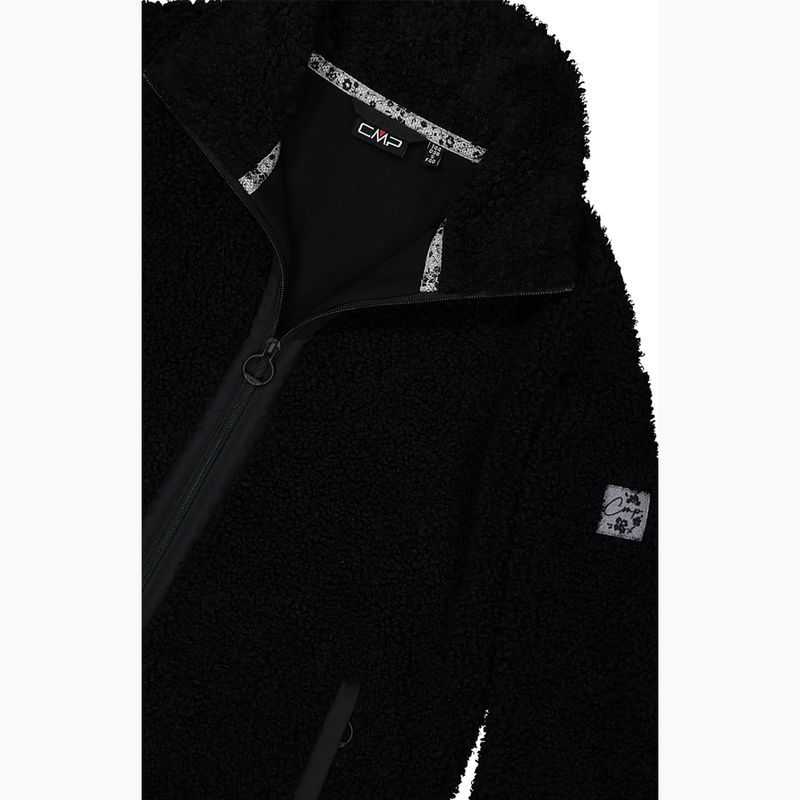 Damenmantel CMP 35P3846 Long Teddy Highloft nero 5