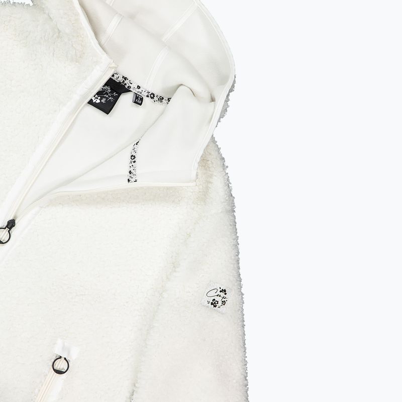Damen-Fleecejacke CMP 35P3856 Long Teddy Highloft chalk white 4
