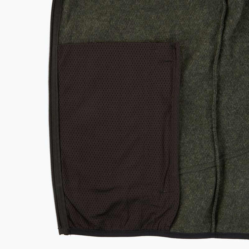 Fleece Hoodie Sweatshirt Herren CMP 35H3907 Melange Knitted forest melange/nero/ferrari 5