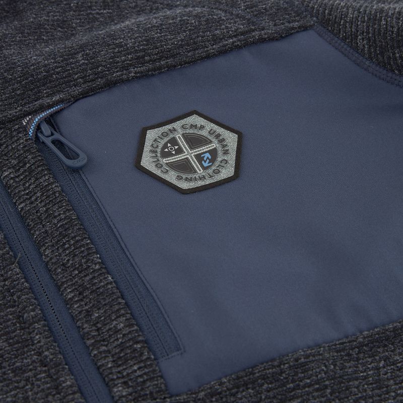 Fleece Hoodie Sweatshirt Herren CMP 35H3907 Melange Knitted b.blue melange/b.blue 4