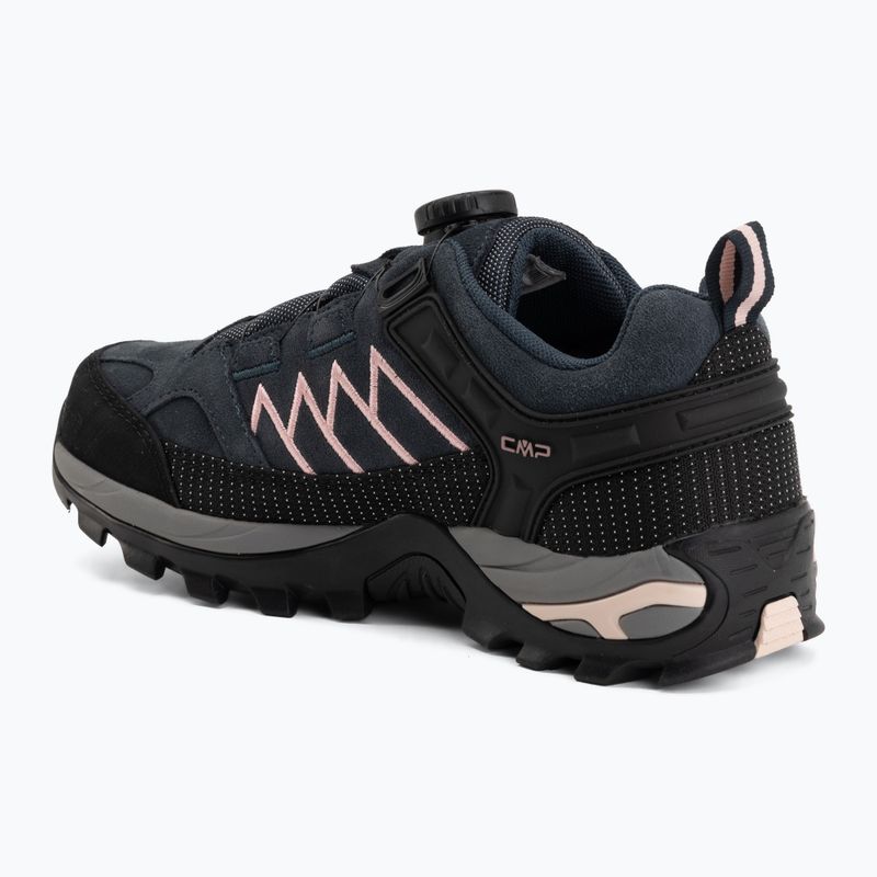 Damen-Trekkingschuhe CMP Rigel Low Wp Antracite/Rose 3