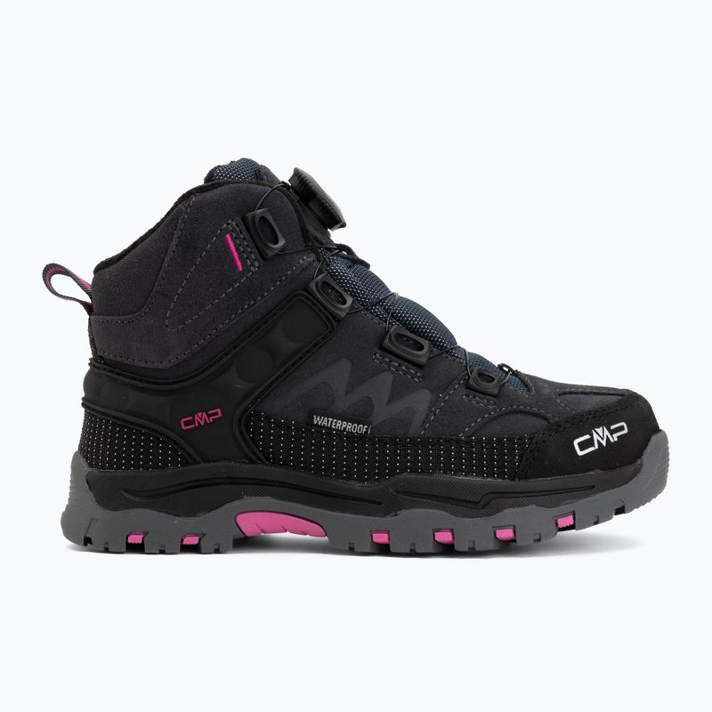 Kinder-Trekkingschuhe CMP Kiruna Mid Fitgo Fleece Wp antracite/festival 2