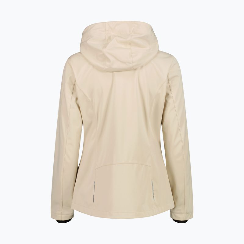 Damen-Softshelljacke CMP 39A5016 Zip Hood cream 2