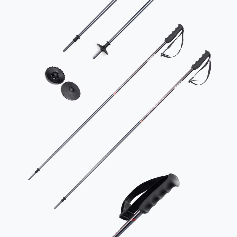 Nordica Skistöcke ALPINE TI 16 MM grau-rot 0B080800001 6