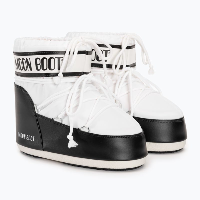 Damen Moon Boot Icon Low Nylon weiß Schneestiefel 4