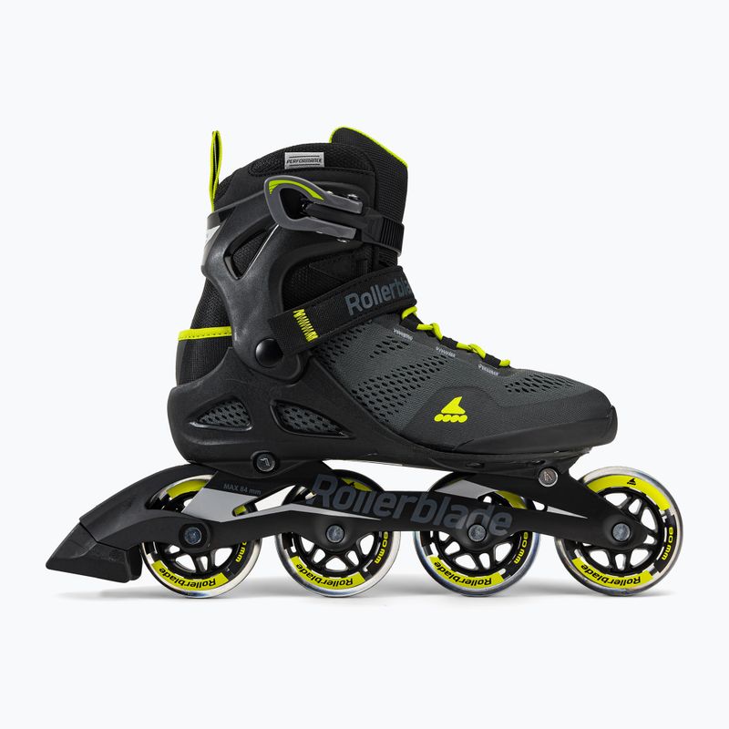 Herren Rollerblade Macroblade 80 Rollschuhe schwarz 07100600 1A1 2